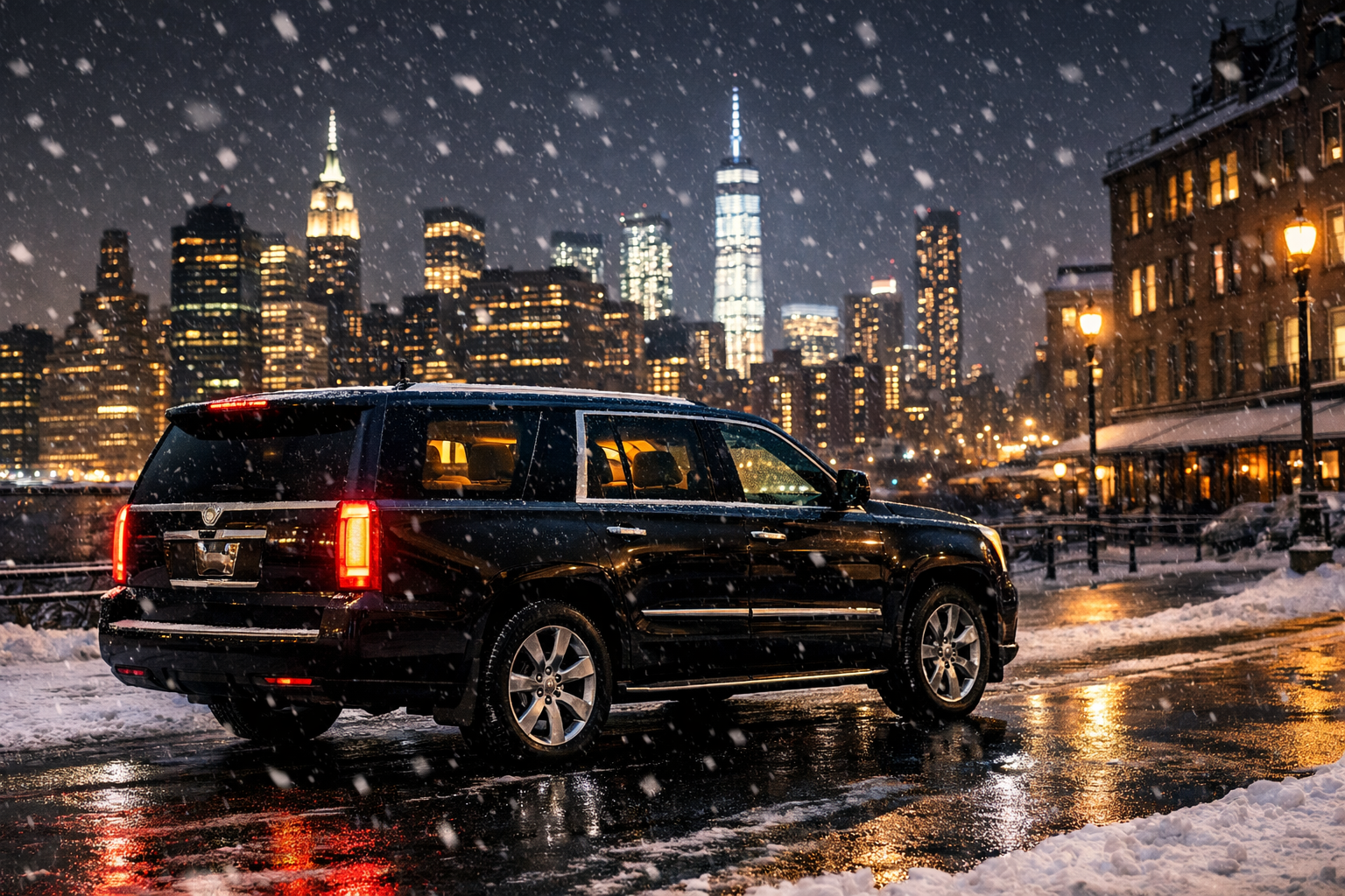 Best way to get around NYC in winter with private chauffeur service by The Booking NY