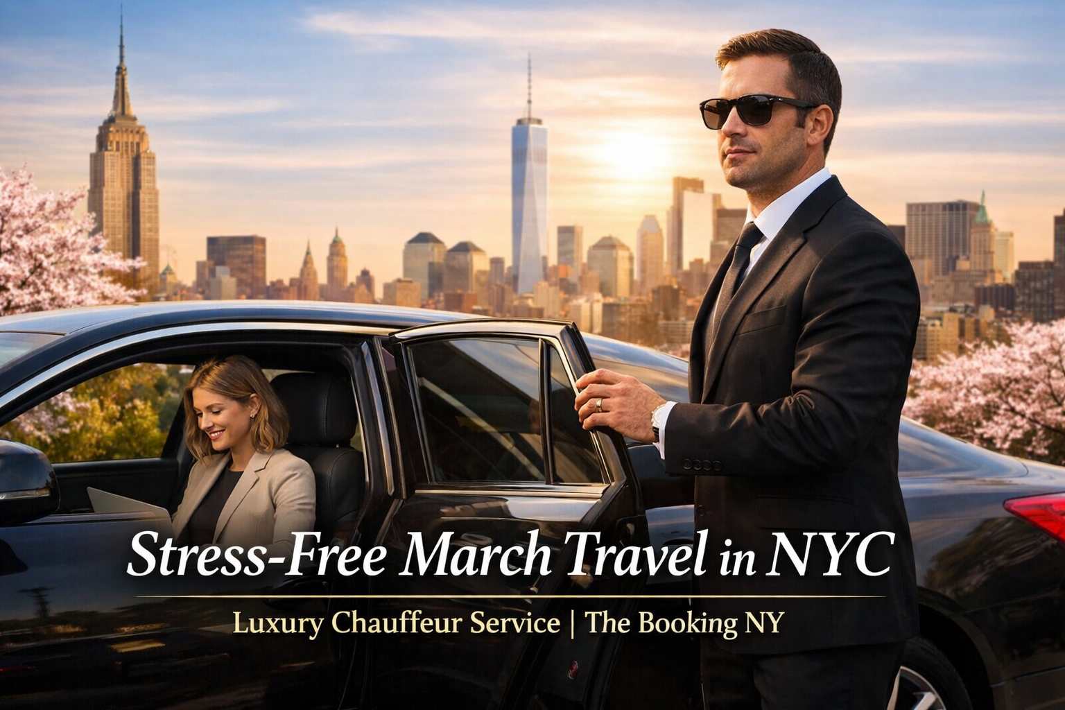 Stress-free March travel in NYC with luxury chauffeur service by The Booking NY